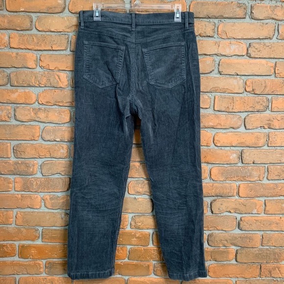 LOFT Corduroy Pants Straight Leg‎ Casual Everyday Comfort Gray Womens Size 28/6 - Picture 2 of 6